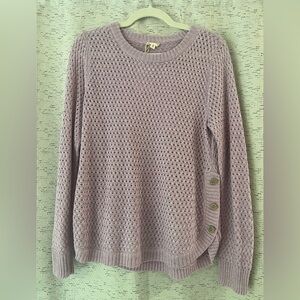 Hem & Thread Lilac Knit Sweater NWT Medium